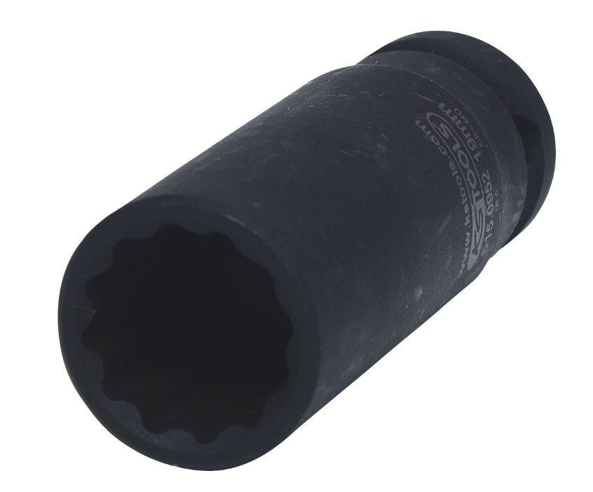 12-гранная силовая торцовая головка 1/2", длинная, 19 мм