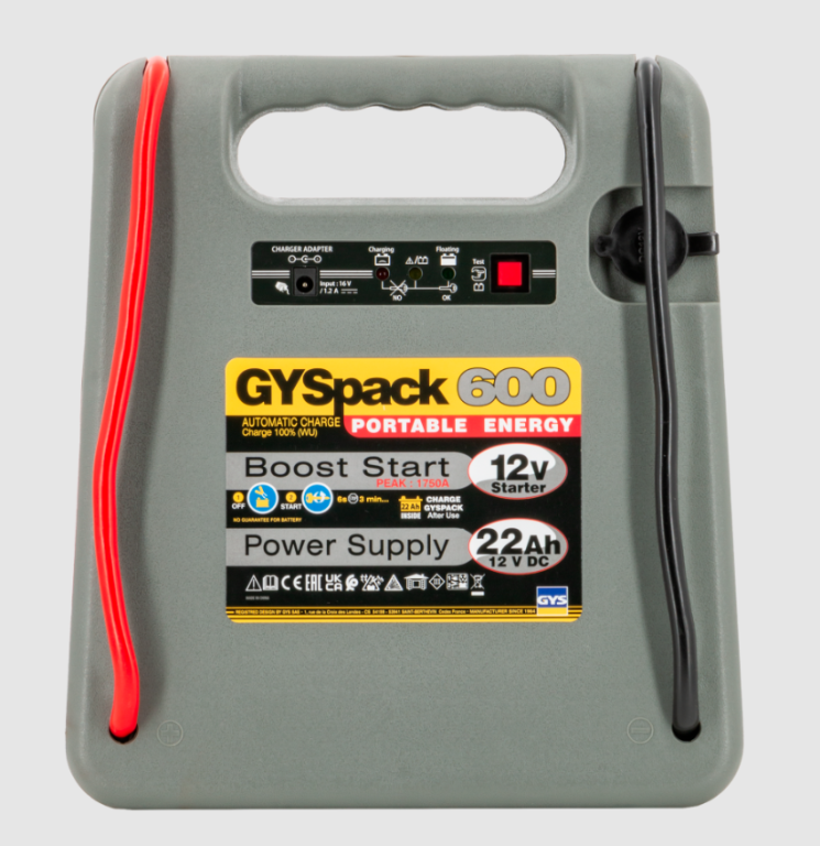 Пусковое устройство на гелевой батареи, 12В - 22Ач GYS GYSPACK 600