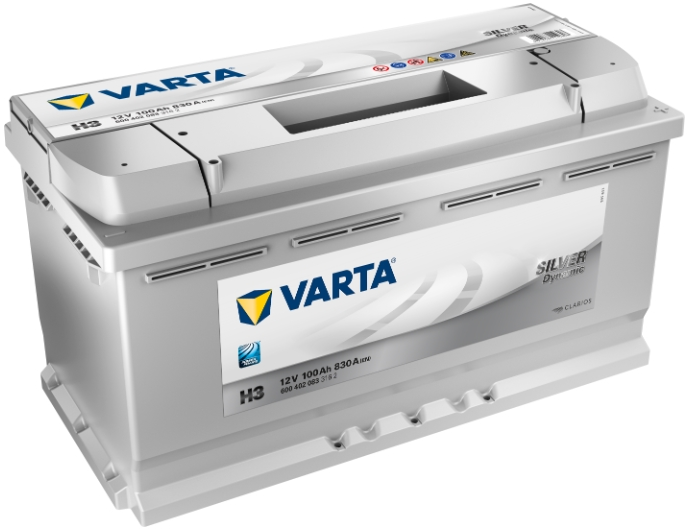 Аккумулятор VARTA Silver Dynamic H3 100Ah 830A