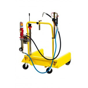 Aspirator pe roti cu pompa pentru butoaie de 180-220 l