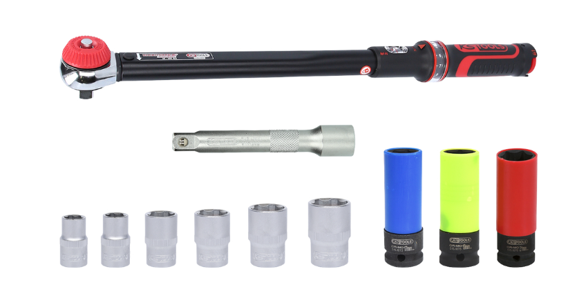 Set chei dinamometrice ERGOTORQUE precision 1/2", 20-200 Nm, 11 buc.