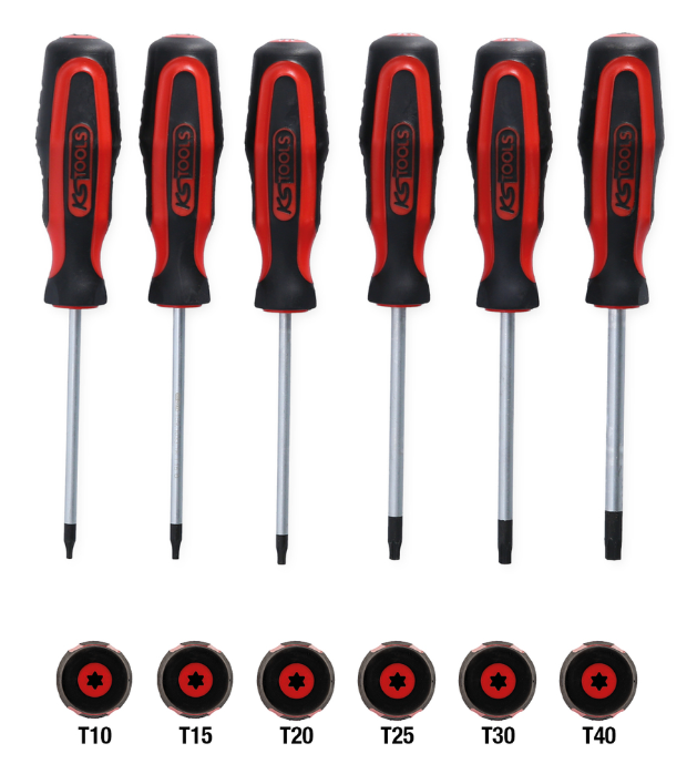 Set de șurubelnițe Torx ERGOTORQUEplus cu 6 piese