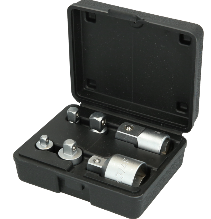 Set adaptor, 6 buc., 1/4" + 3/8" + 1/2" + 3/4"