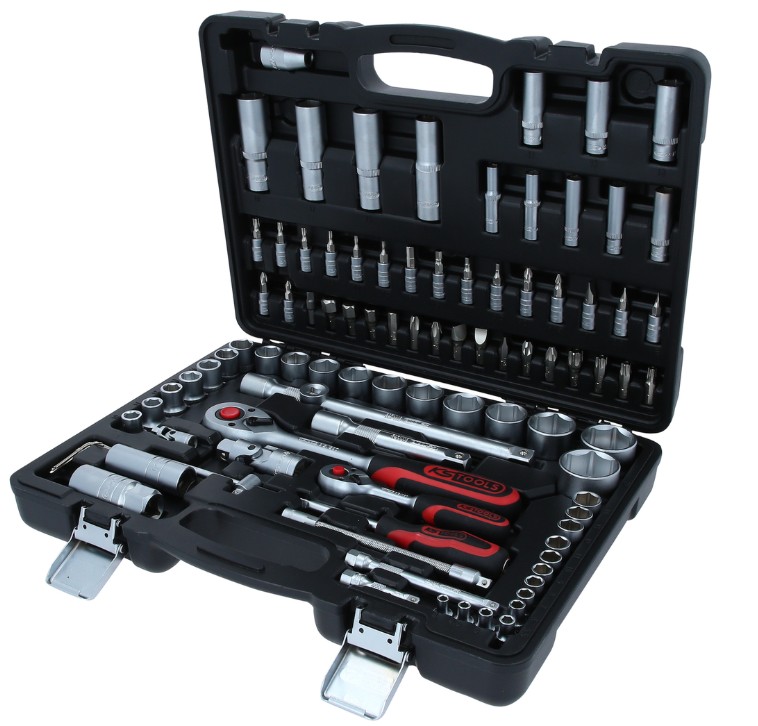 Set de chei tubulare 1/4"+1/2", 94 buc.