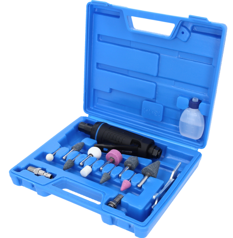 Set mini polizoare pneumatice, 15 buc.