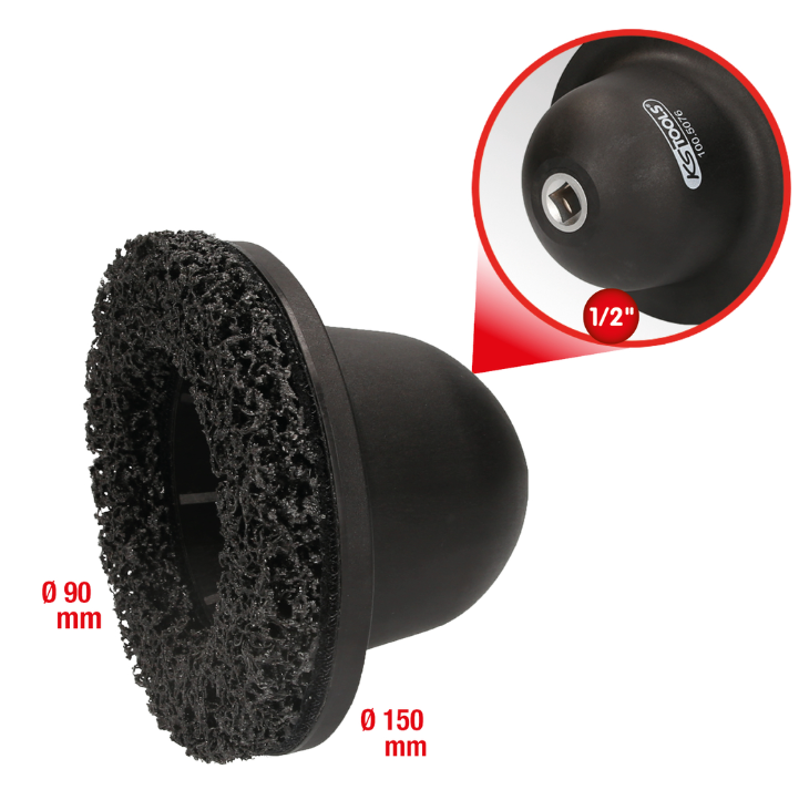 Set de accesorii de rectificare pentru butuci de roată, Ø 150 mm, Ø interior 90 mm, 2 buc.