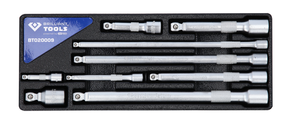 Set extensii oscilante 1/4" + 3/8" + 1/2", 9 buc.