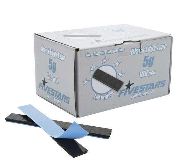 Greutăți de echilibrare autoadezive FIVESTARS EDGY 12X5G 100