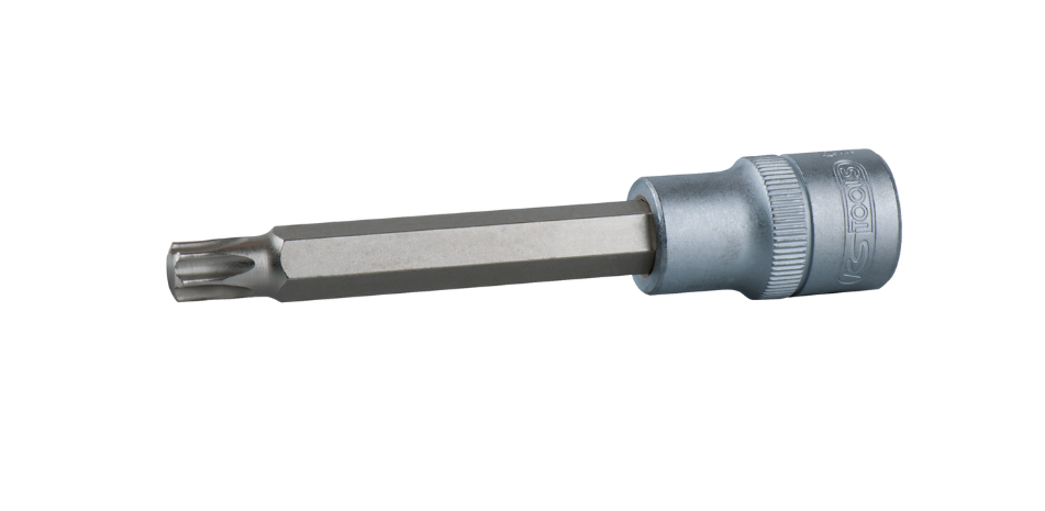 Cap tubular Torx de 1/2", lung, T45