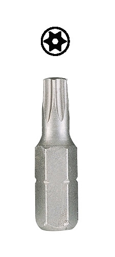 Вставка (битa) с отверстием 1/4" TORX T15 дл. 25 мм